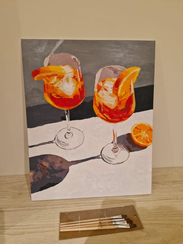 Customer photo review of Summer Cocktails | Paint by Numbers