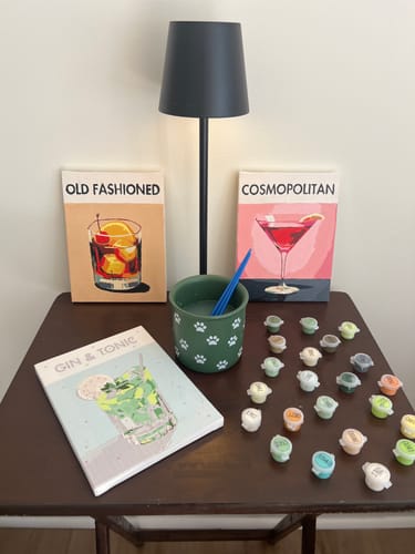 Customer photo review of 6 Mini Paintings - Cocktail Deluxe Set
