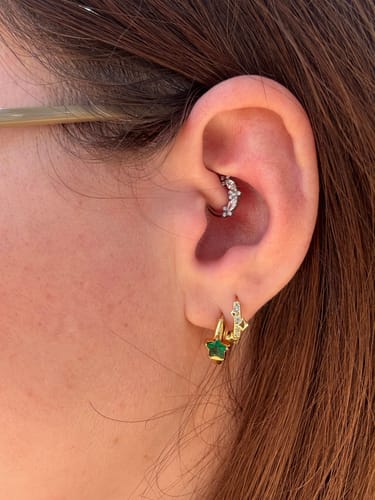 Customer photo review of Circe Daith Clicker Silver