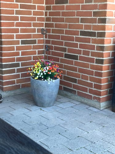 Customer photo review of Kunstige udendørs blomster