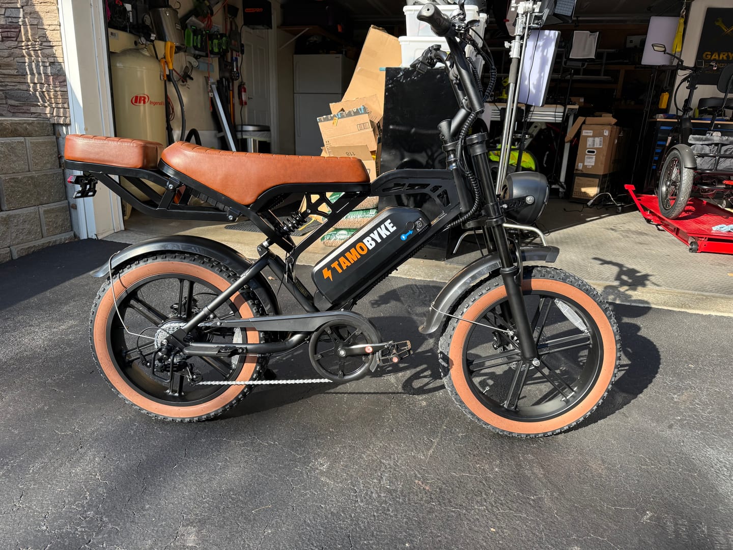 Customer photo review of Tamobyke V20 Pro Electric Bike with Rear Rack, 1500W Motor 48V 18.2AH Battery, Hydralic Brake, H6C Display,