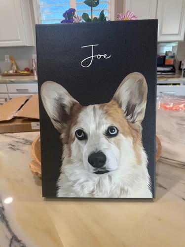 Customer photo review of Pet Art Canvas Wrap