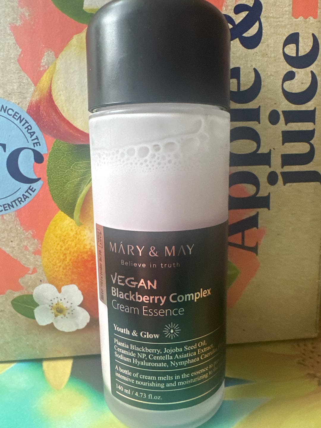 Customer photo review of Krēmveida esence ar kazeņu ekstraktu Mary&May Vegan Blackberry Complex Cream Essence