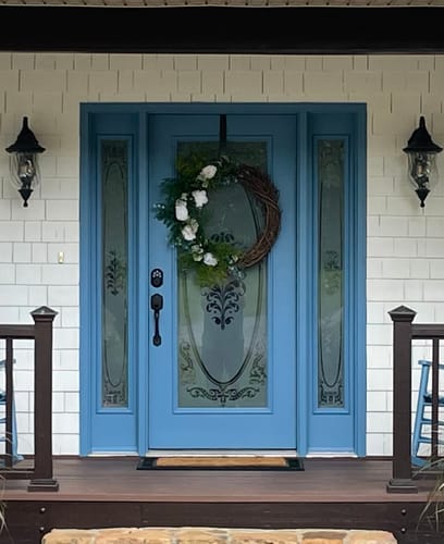 Customer photo review of Portland Glass and Frame Kit (Full Lite 24" x 66" Frame Size)