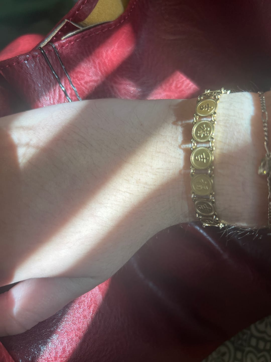 Customer photo review of Lucky Coin Bracelet