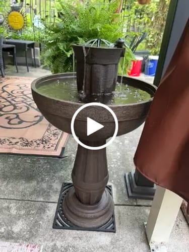Customer video review of Bari 5-In-1 Cordless Fluted Fountain - Large Bowl Only