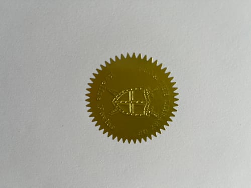 Customer photo review of Premium Embosser Packaging