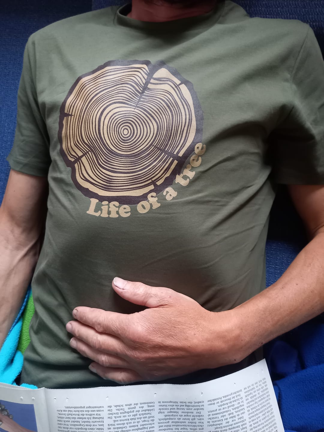 Customer photo review of Life of a tree – Herren Premium Organic T-Shirt