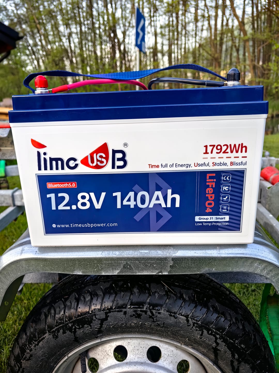Customer photo review of Timeusb LiFePO4 12V Smart Batterie 140Ah mit Bluetooth und Tieftemperaturschutz