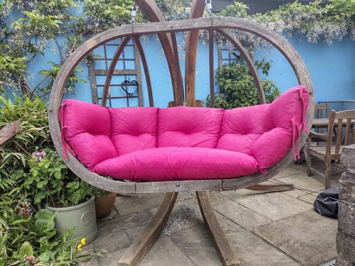 Customer photo review of Fabric Paint -- Raspberry