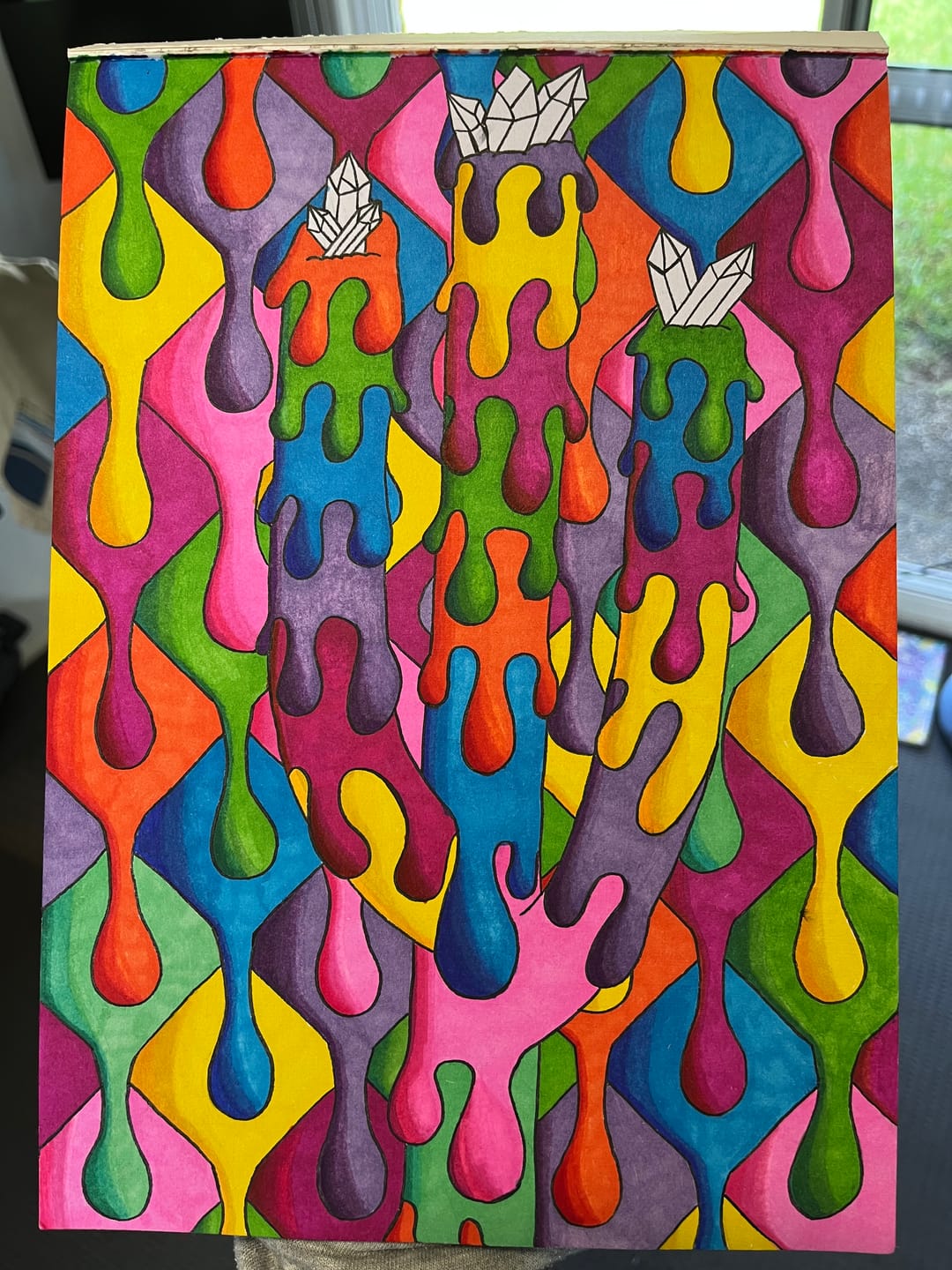 Customer photo review of Ohuhu Honolulu 24 Basic Colors Dual Tips Alcohol Art Markers