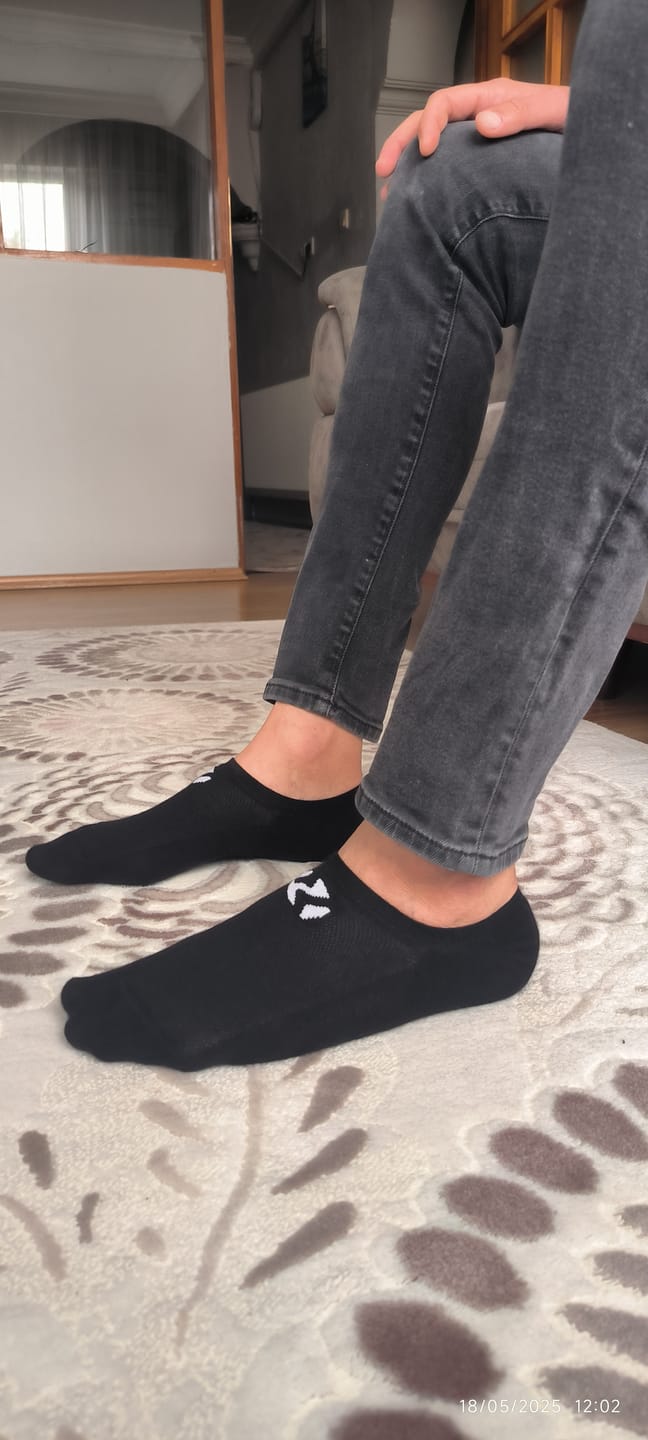 Customer photo review of 8-PACK NO SHOW SOCKS