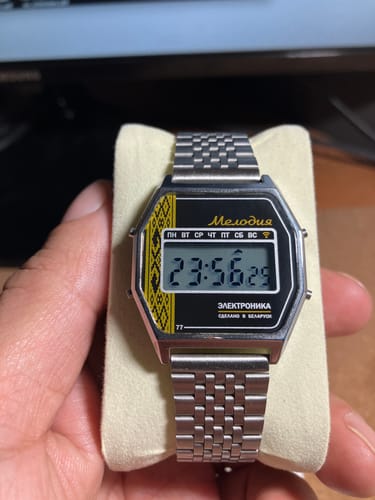 Customer photo review of Reloj Elektronika 77А / 0200700 Melodiya Made in Belarus