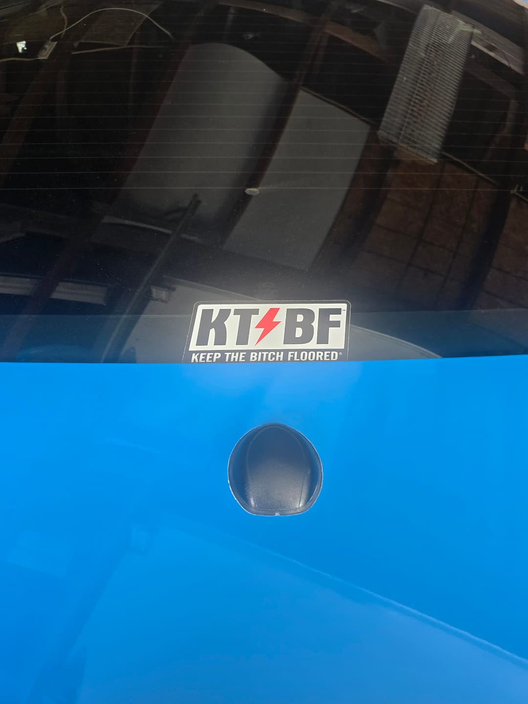 Customer photo review of 6" vinyl KTBF "Shield" sticker/decal