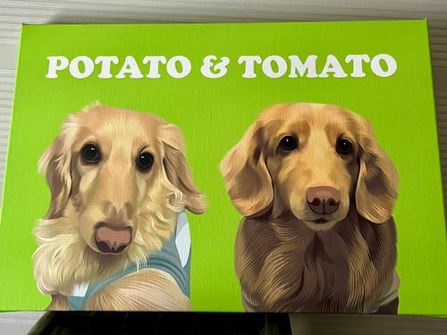 Customer photo review of Petcanva©オーダーメイド ペット似顔絵