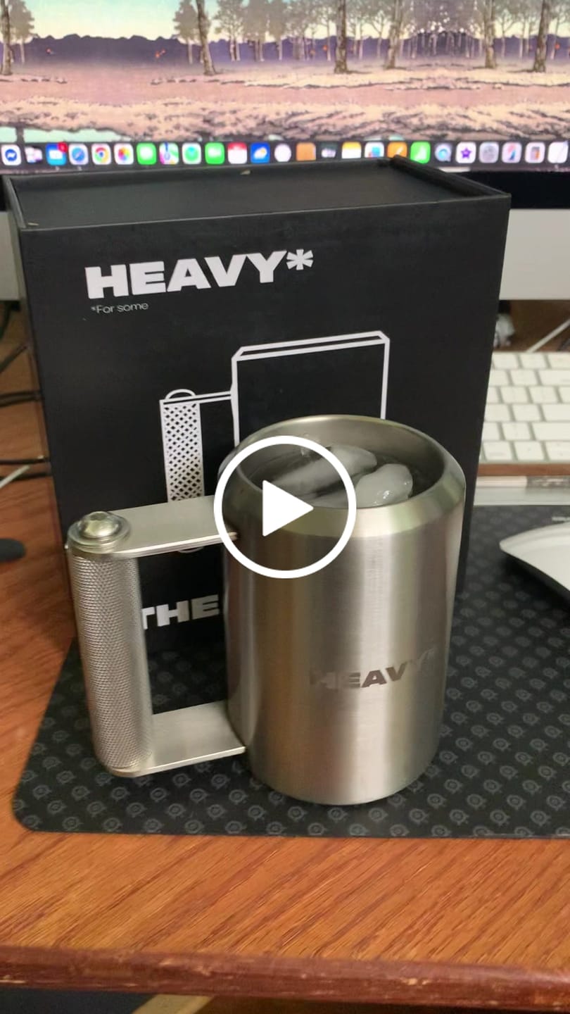 Customer video review of 5lb Heavy* Mug | Stainless Steel Mug