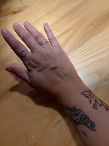 Customer photo review of Circle Ring - Silver