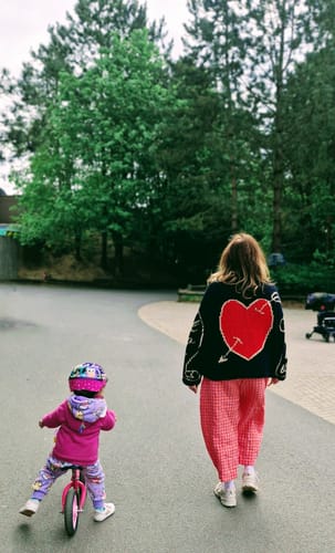 Customer photo review of The Young Hearts Jumper - Black