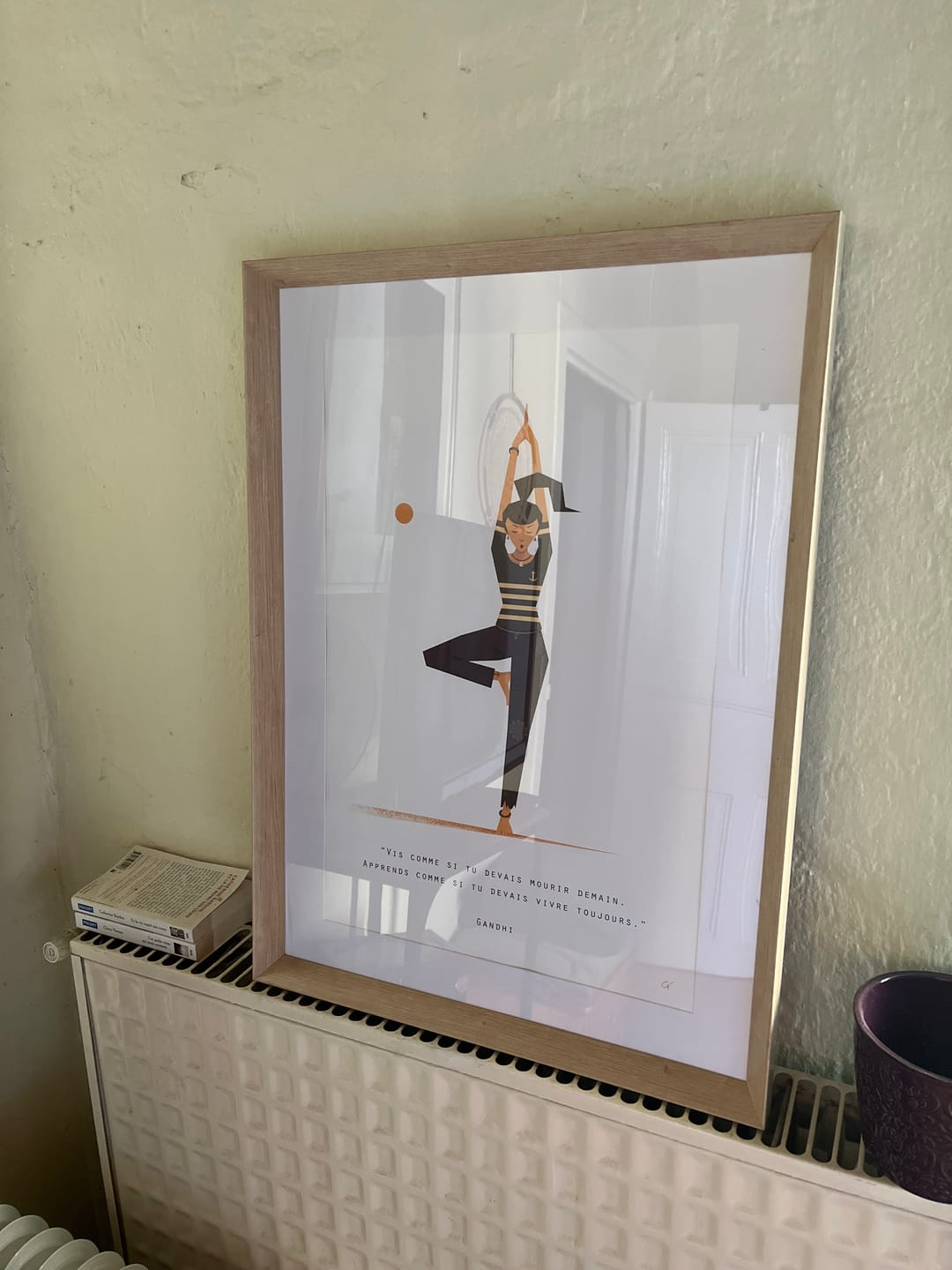 Customer photo review of Poster ''Vrikshasana'' Poster salutation au soleil