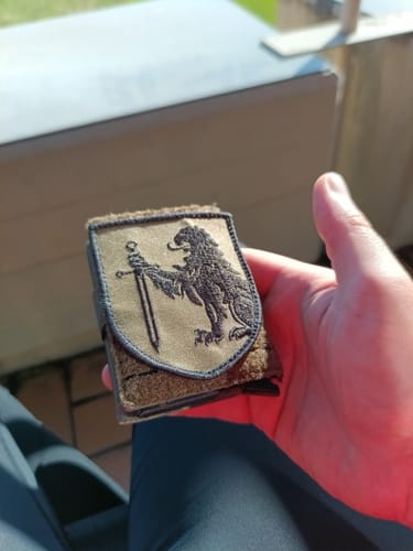 Customer photo review of Tactical Wallet First Edition- 5-Farben Flecktarn