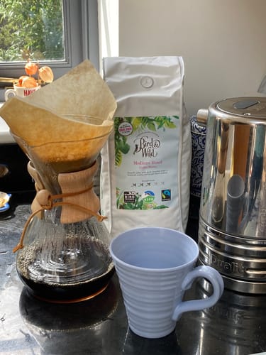 Customer photo review of Medium Roast, Fairtrade, Organic, Bird Friendly Coffee Beans Blend - 1kg