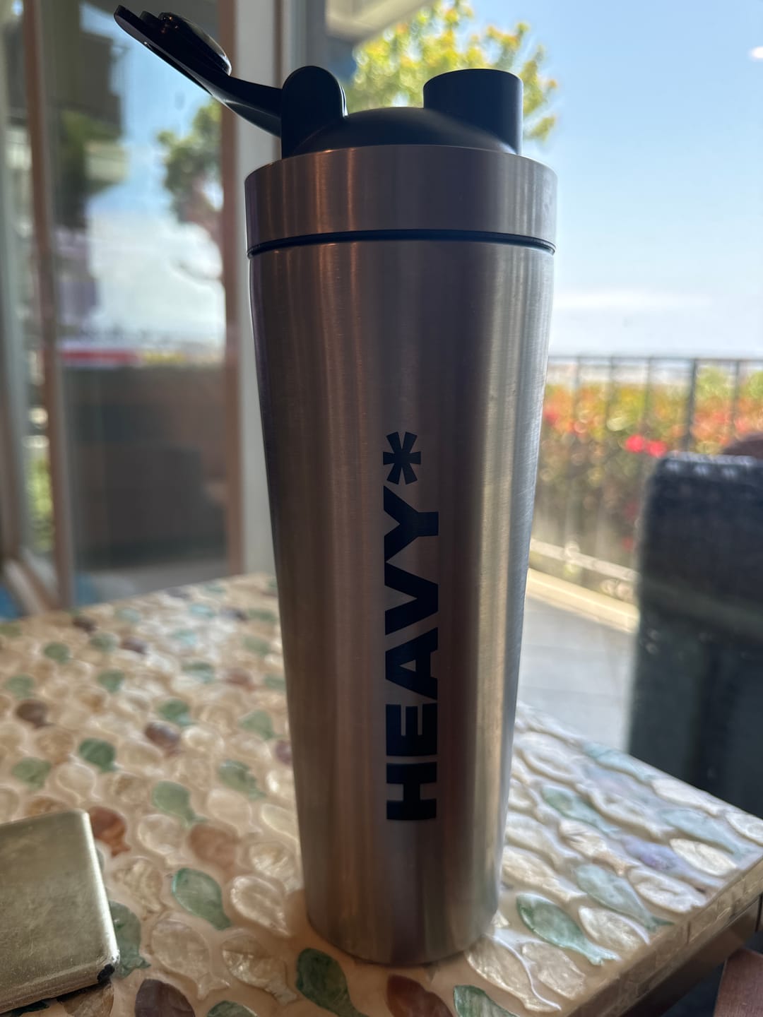 Customer photo review of 5lb HEAVY* Shaker | 25.3oz Stainless Steel Weighted Shaker