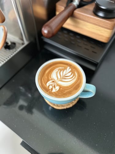 Customer photo review of Whole Bean Coffee Black - Medium Roast