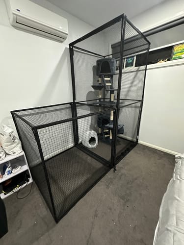 Customer photo review of Cat Cabana Cat Enclosure Penthouse Package