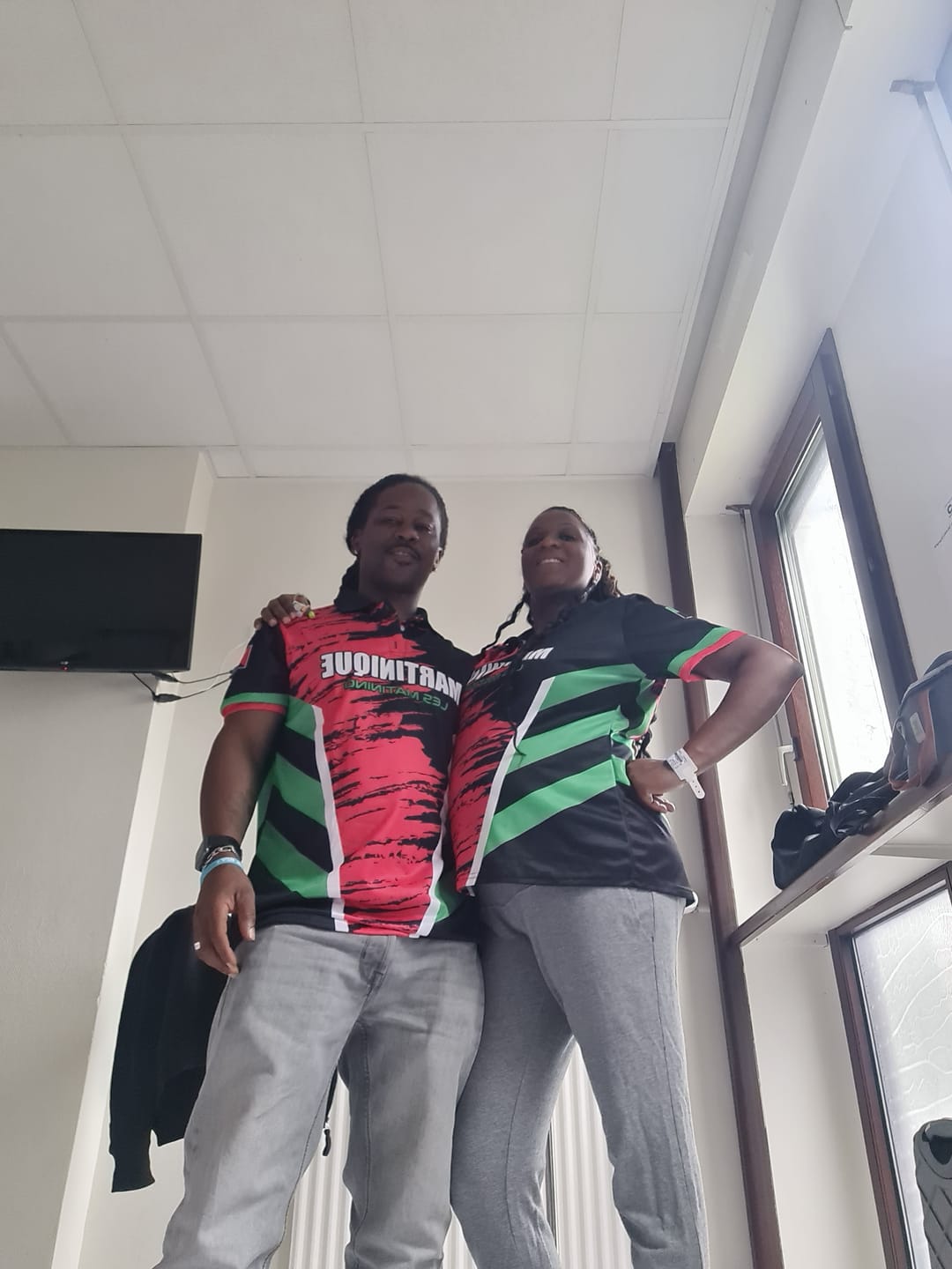 Customer photo review of Custom Football Martinique Polo Shirt Les Matinino Go Champion LT01