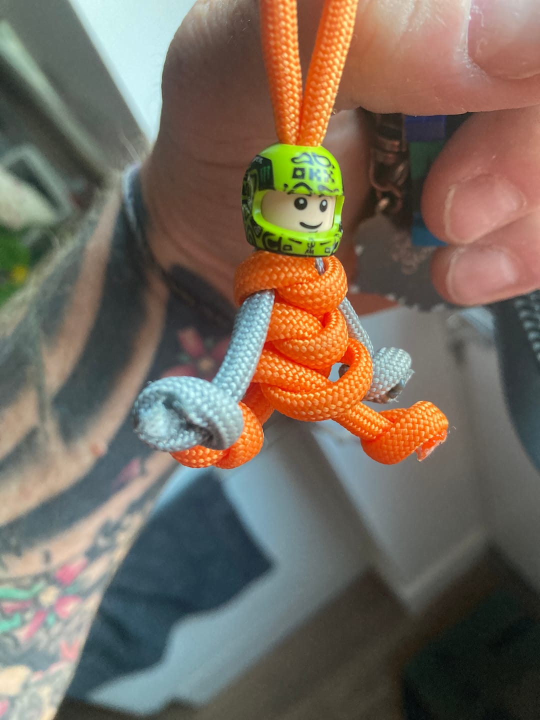 Customer photo review of Limited Edition 2025 Lando Norris Racing Paracord Buddy Keychain