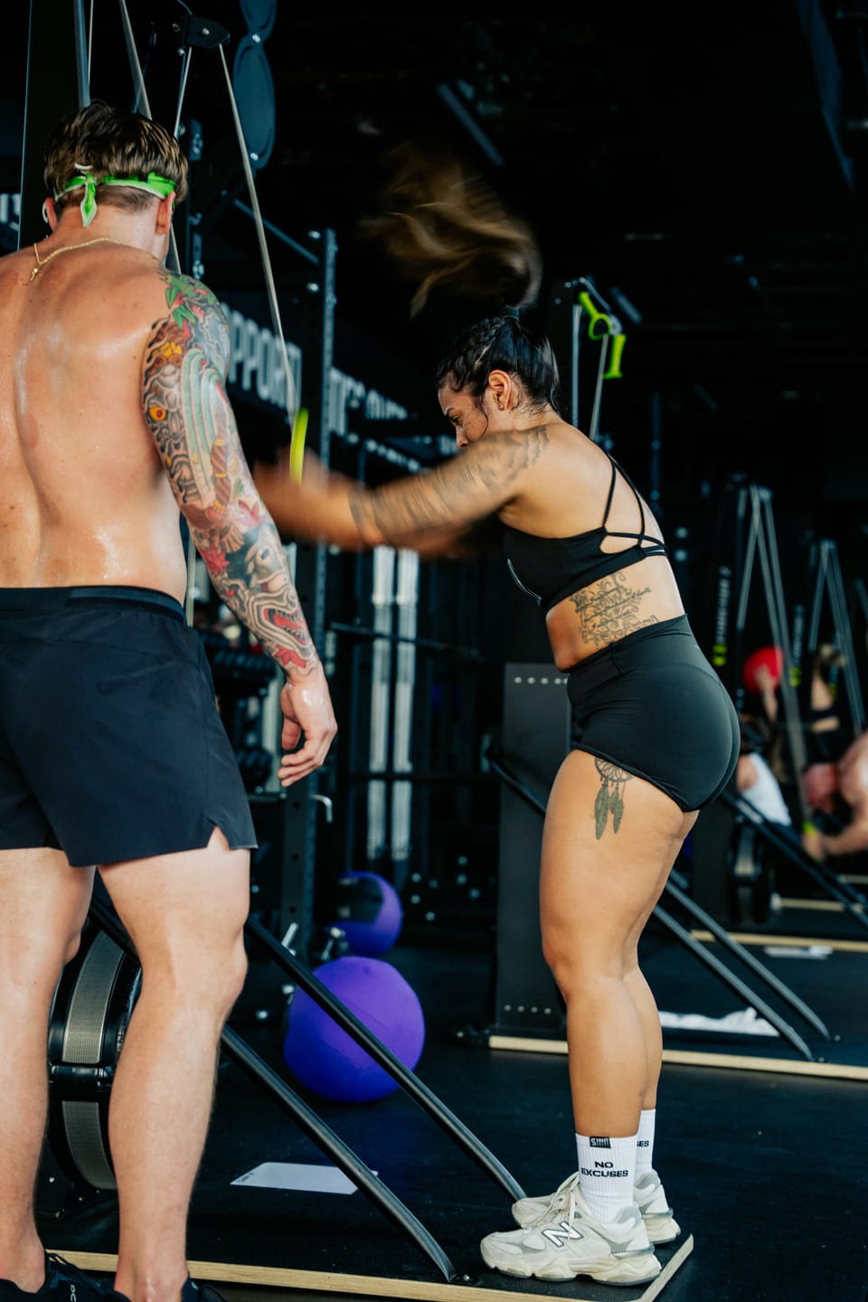 Customer photo review of No Excuses - Crew Workout Socks
