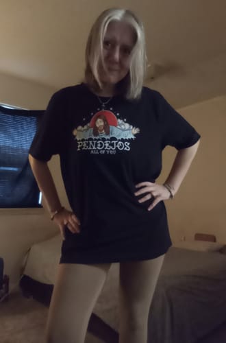 Customer photo review of Pendejos, All Of You Old School OG T-shirt