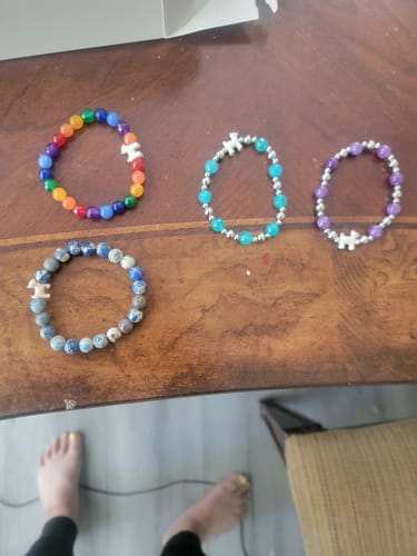 Customer photo review of STRĀ Dog Beaded Bracelet