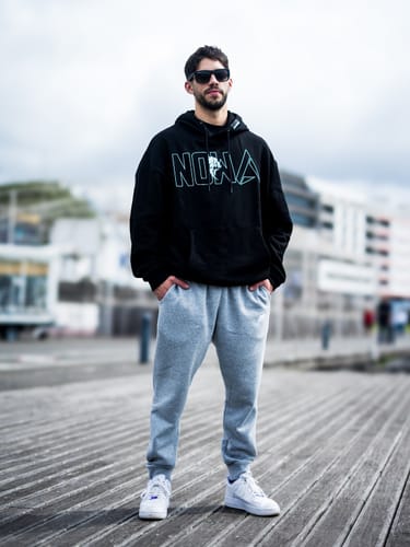 Customer photo review of Alpha Wolf Premium hoodie - EXTRA Oversized