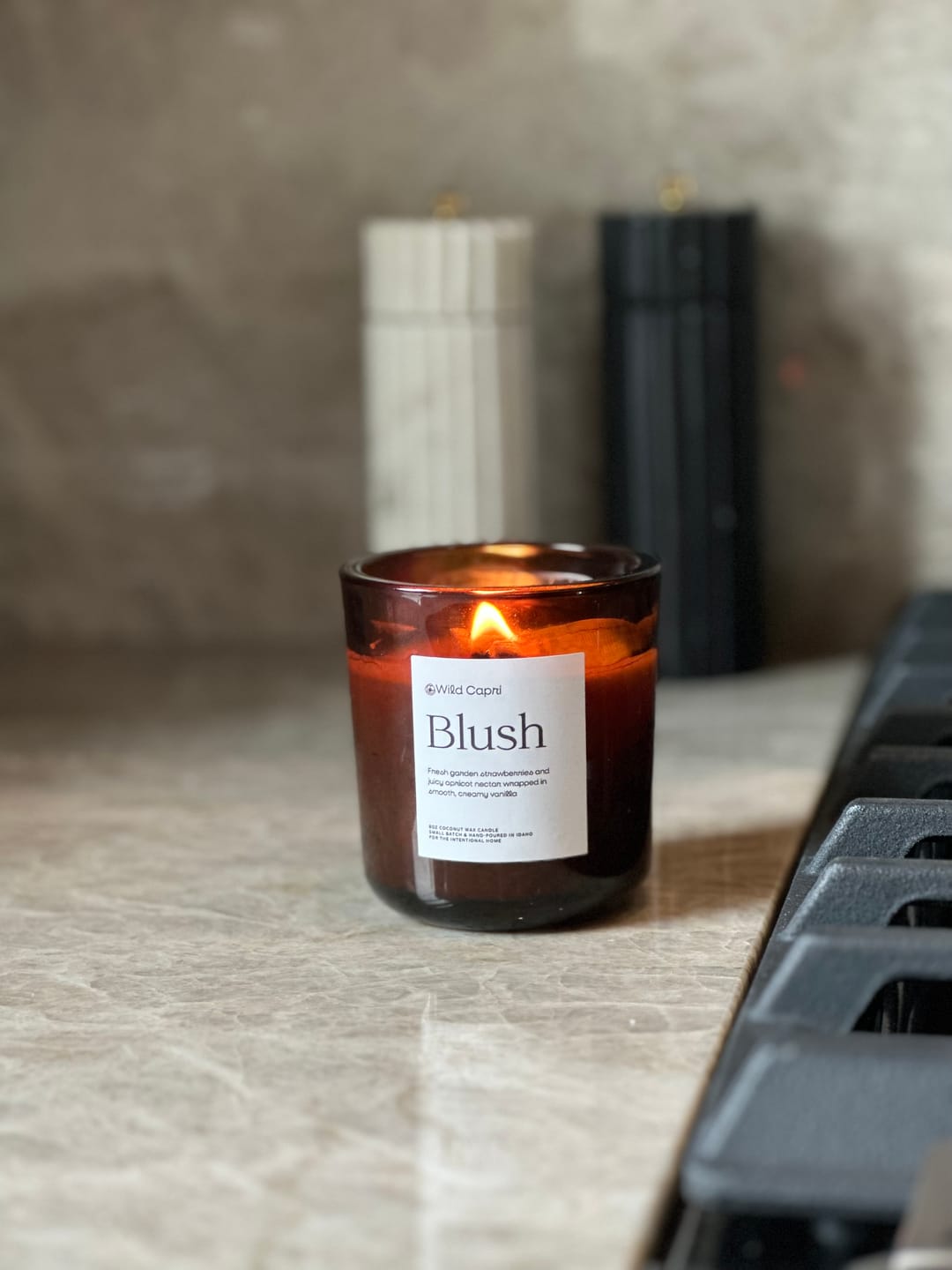 Customer photo review of Blush Candle