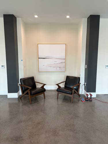 Customer photo review of Quiet Valley Abstract Canvas Art