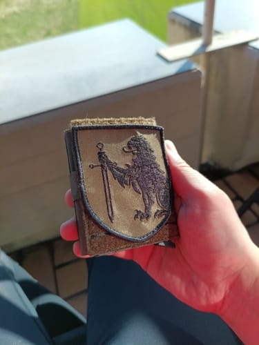 Customer photo review of Tactical Wallet First Edition- 5-Farben Flecktarn