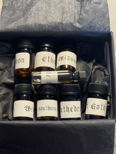 Customer photo review of The Mini Otherworldly Collection 7 Scents + Discount Code