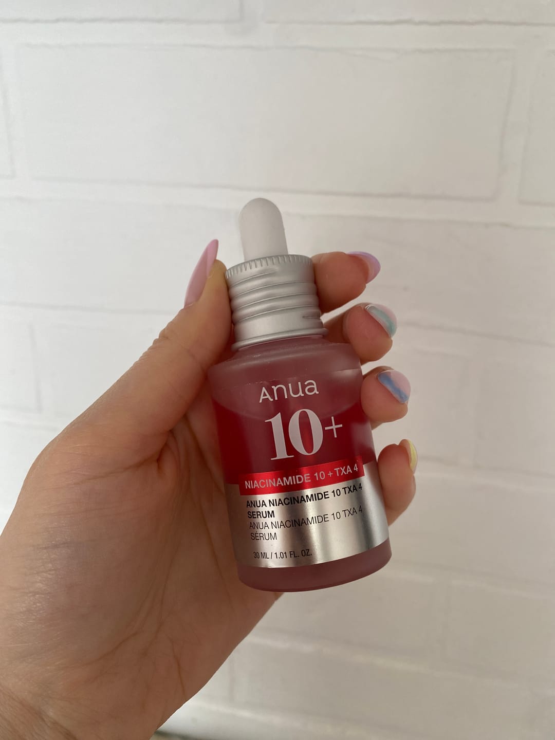 Customer photo review of Balinošs serums ar traneksāmskābi Anua Niacinamide 10% + TXA 4% Serum
