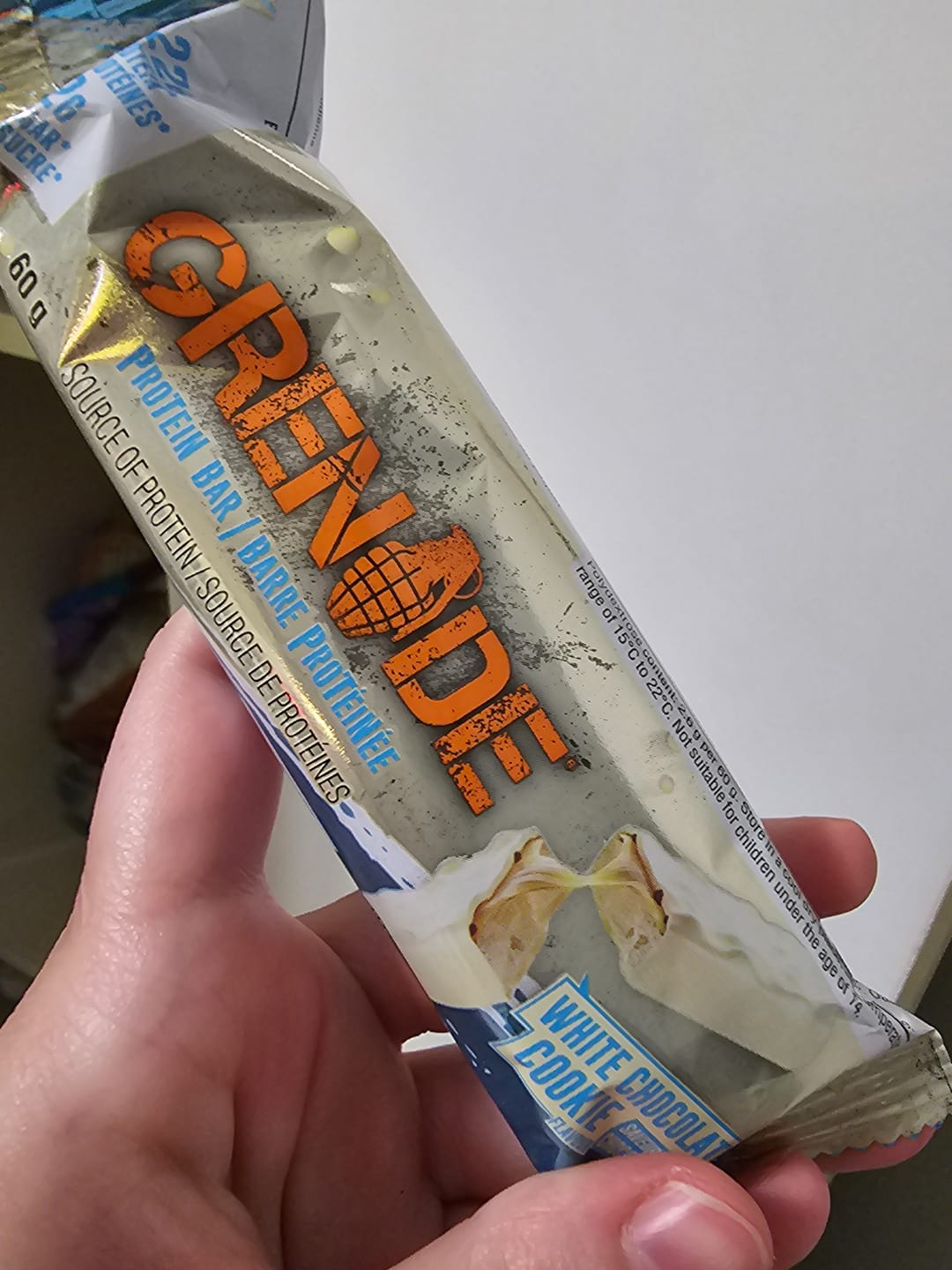 Customer photo review of Grenade - Barre protéinée 60g