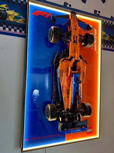 Customer photo review of LED Wall Display Frame for LEGO® Technic F1 42171 Mercedes-AMG F1 Showcase