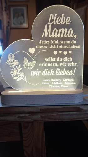 Customer photo review of Erinnerungs-Herz-LED-Lampe