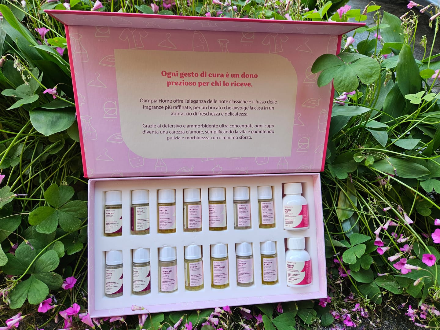Customer photo review of Discovery Kit Laundry Collection – 14 Fragranze + Magic Wash & Soft
