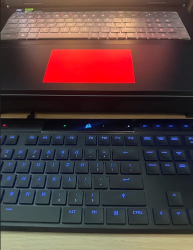 Customer photo review of CORSAIR K100 AIR Wireless Mechanical Gaming Keyboard