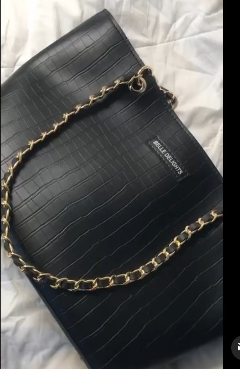 Customer photo review of Black New Wave Tote Bag