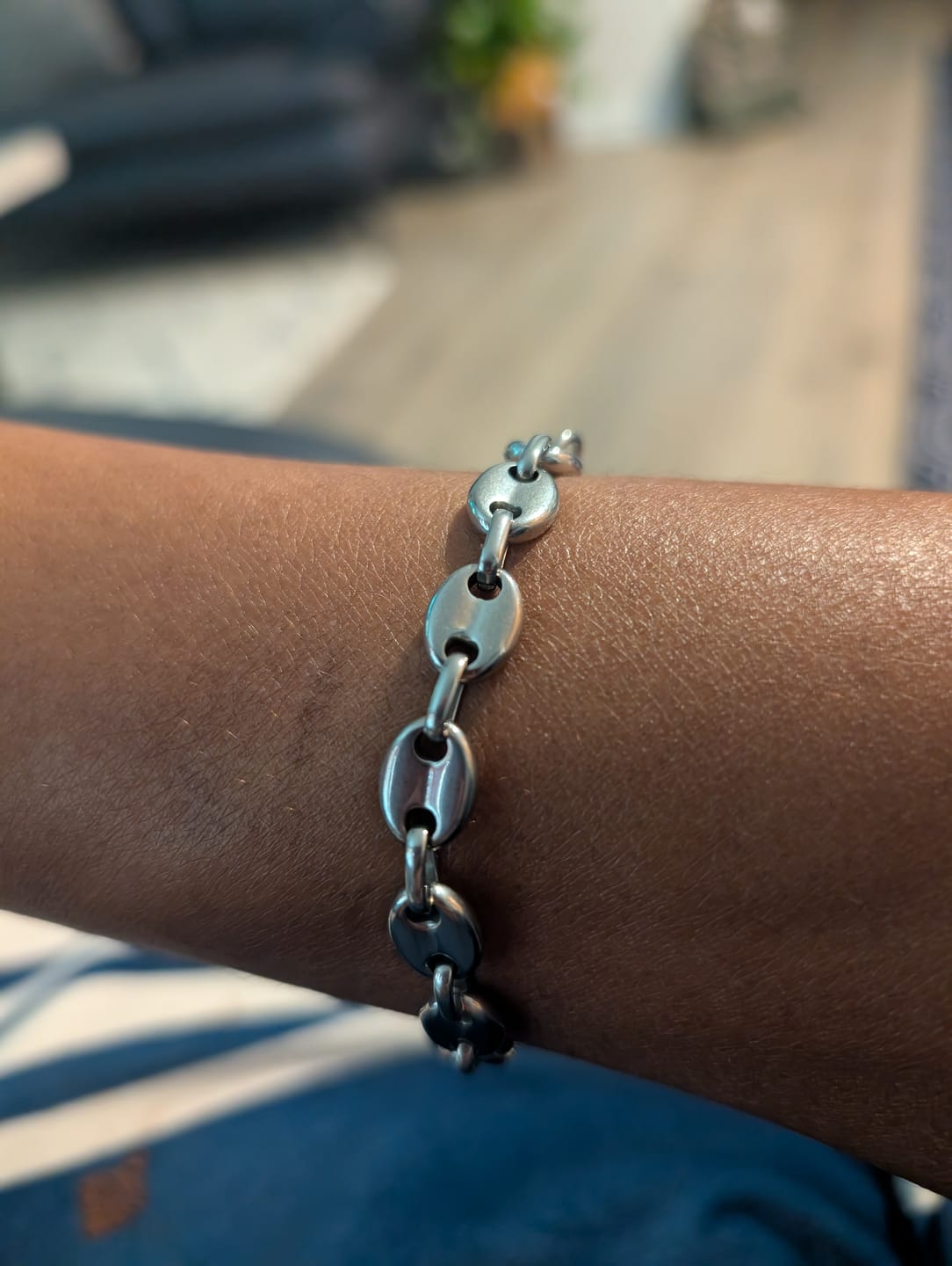 Customer photo review of 8-10mm Mariner Link Bracelet