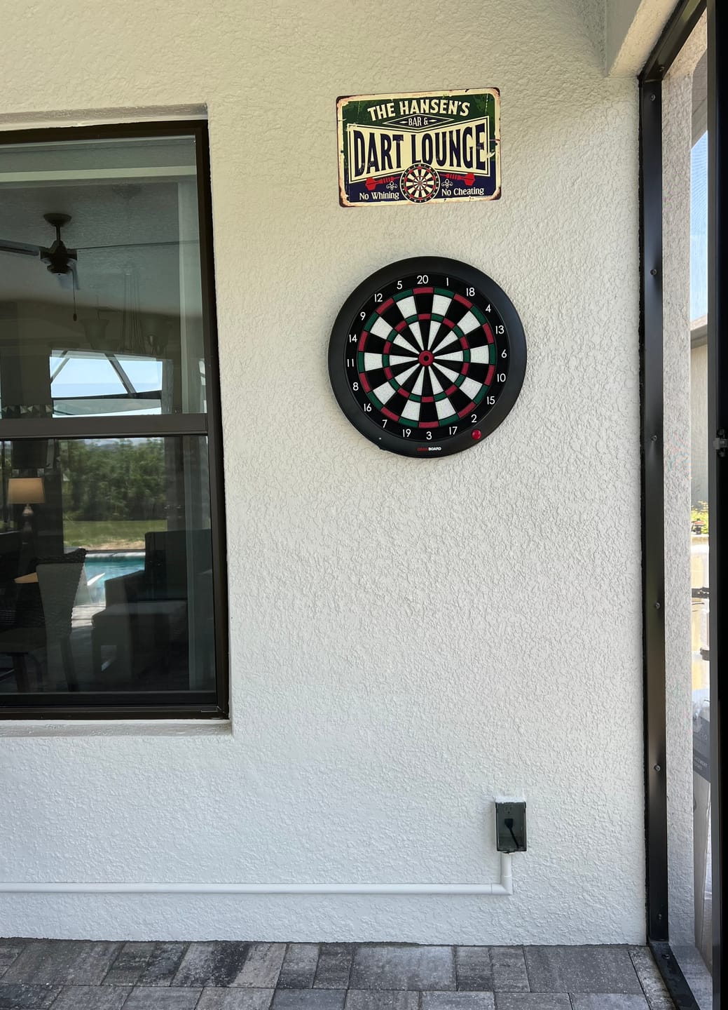 Customer photo review of Personalized - Dart Lounge and Bar - Metal Sign