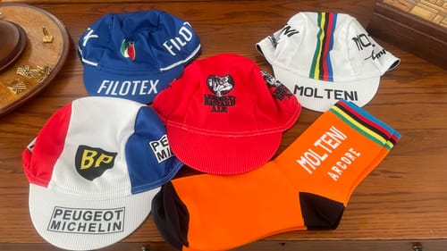 Customer photo review of Orange MOLTENI Retro Cycling Socks