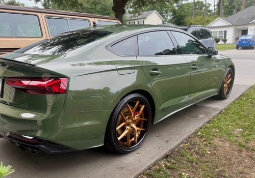 Customer photo review of CUSTOM 2 PIECE FORGED WHEELS: RV-DR08