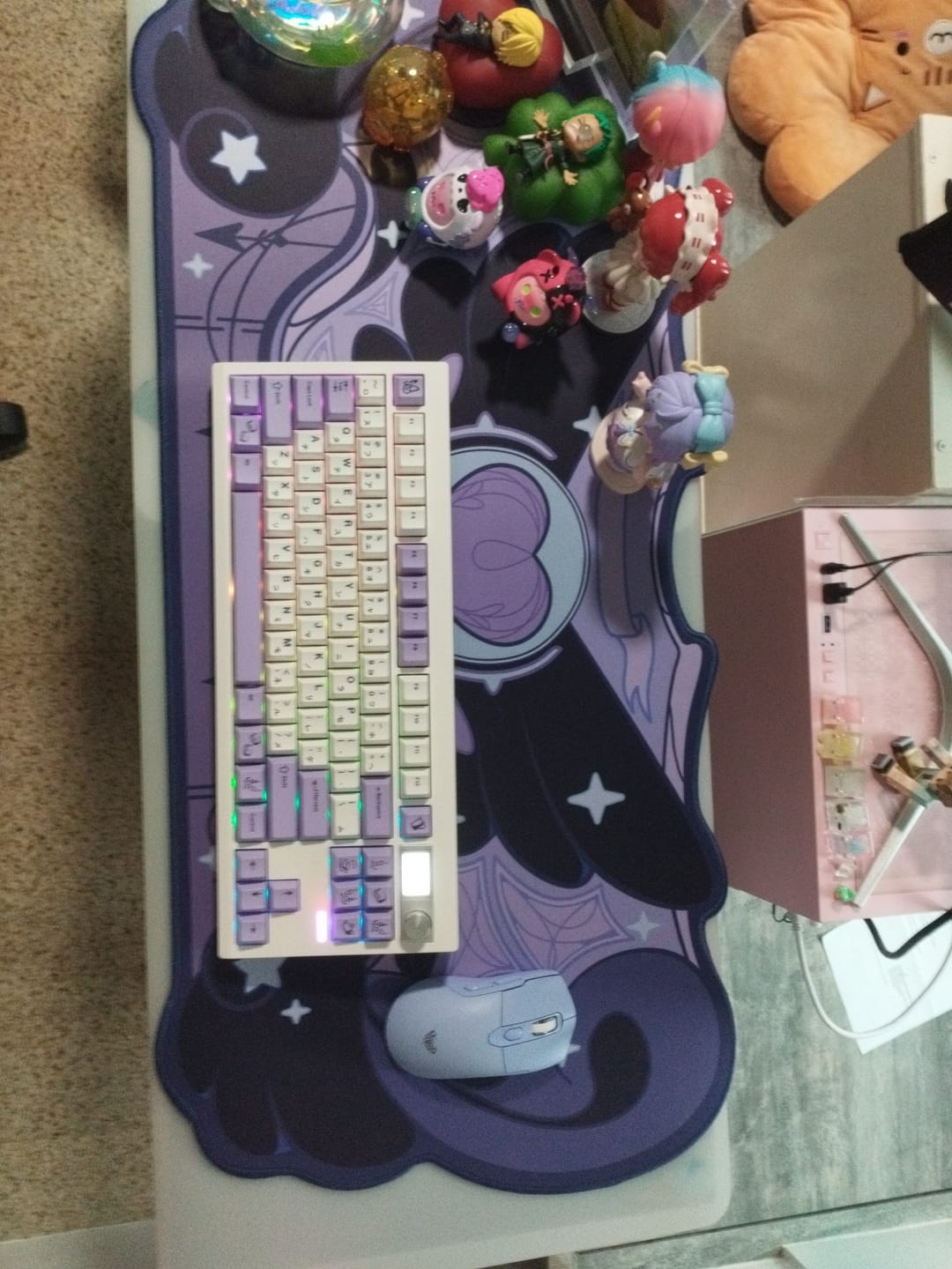 Customer photo review of GeekShare Dark Star Wings Mouse Pad